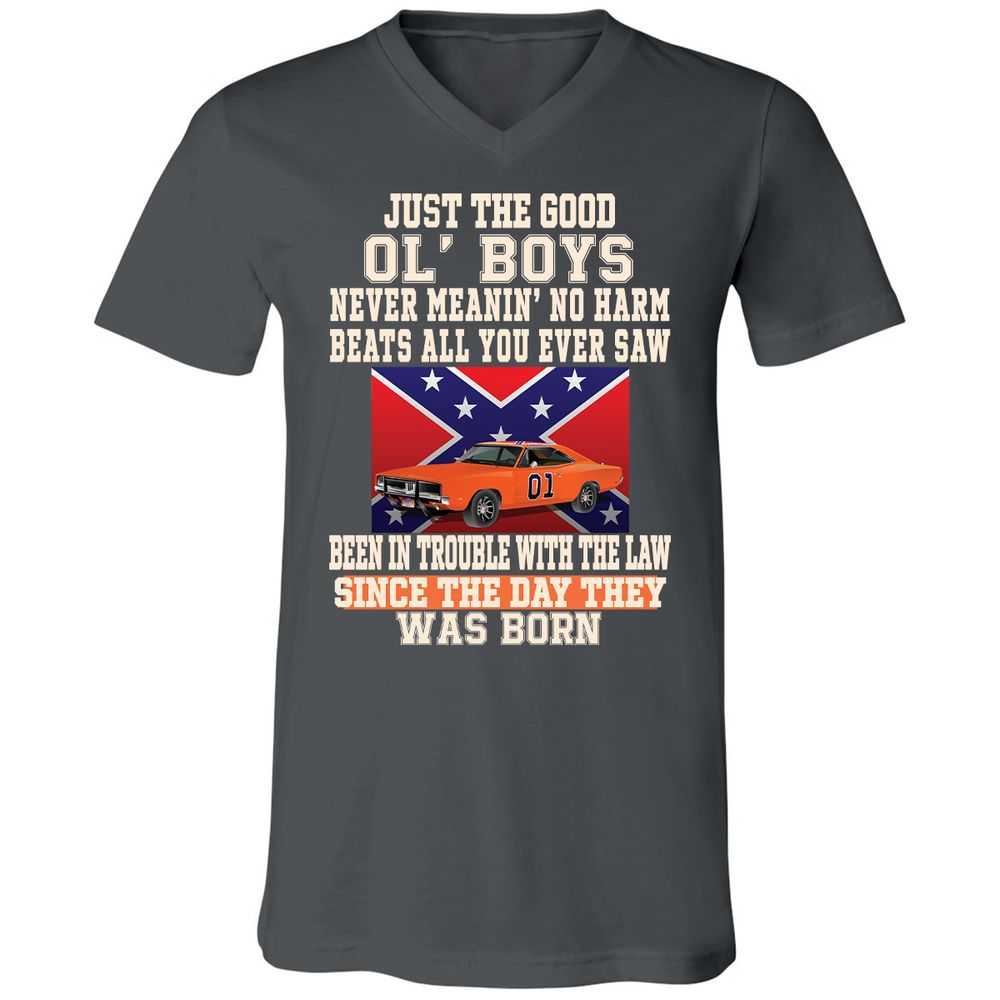 Unisex V-Neck T-Shirt - 9FG51MZV - Asphalt - 12