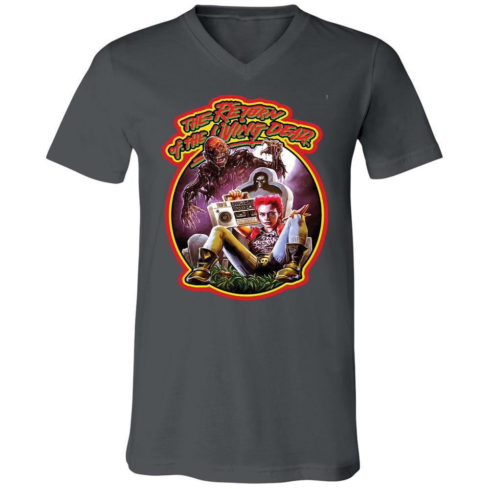 Unisex V-Neck T-Shirt - MDAP8UTN - Asphalt - 12