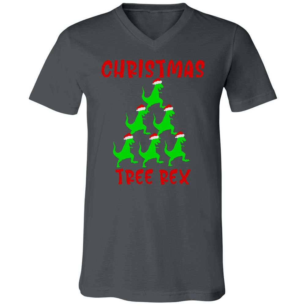 Unisex V-Neck T-Shirt - C3E4S3SF - Asphalt - 12