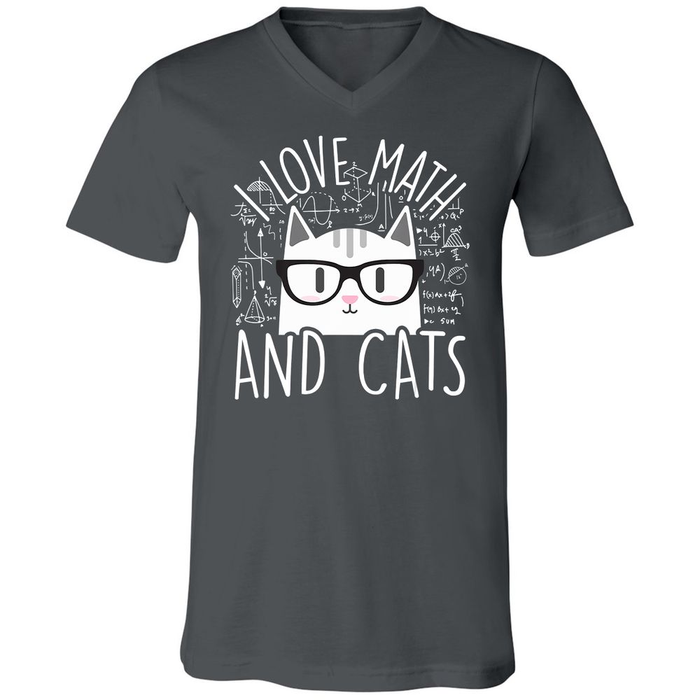 Unisex V-Neck T-Shirt - U1RZVATY - Asphalt - 12