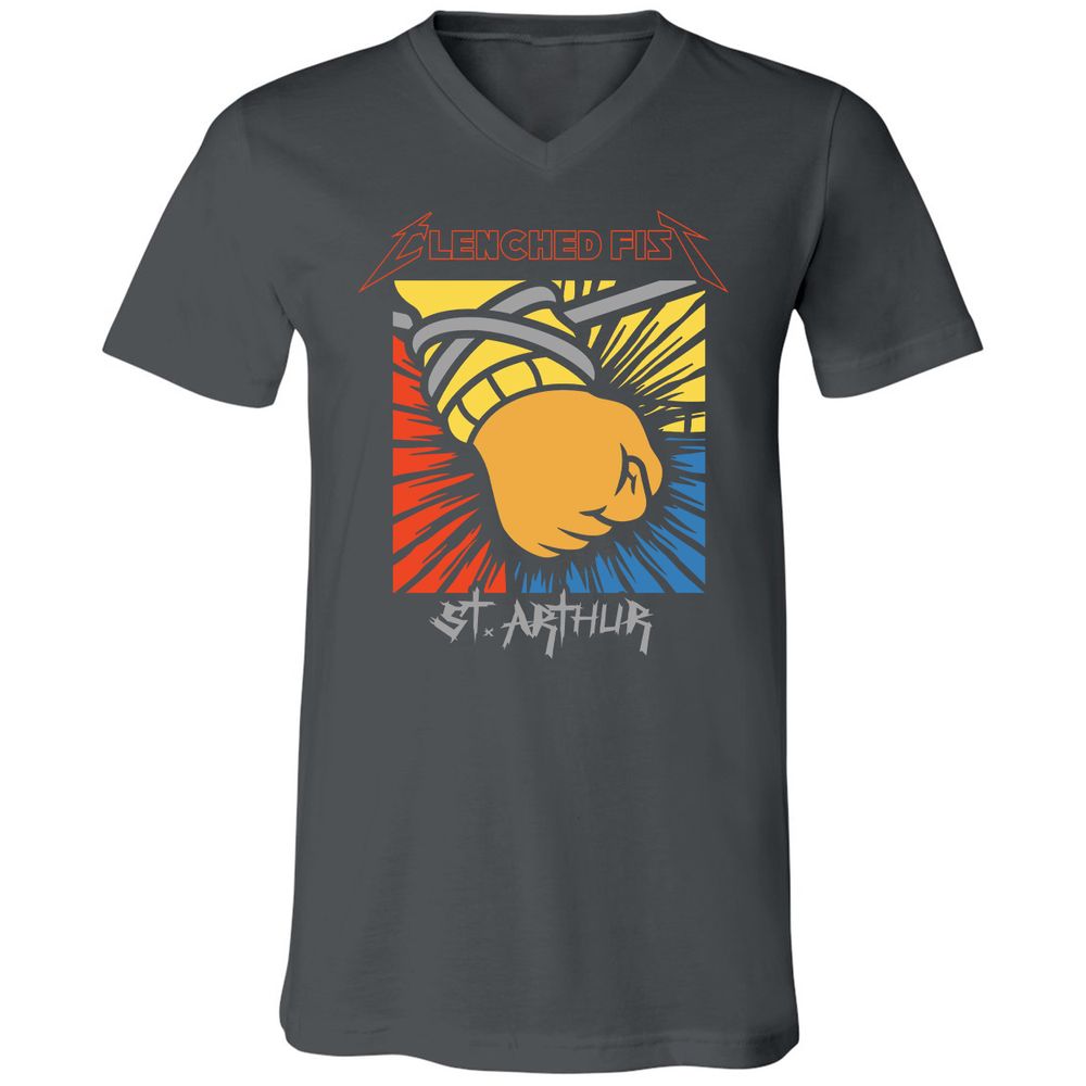 Unisex V-Neck T-Shirt - 697Y12L8 - Asphalt - 12