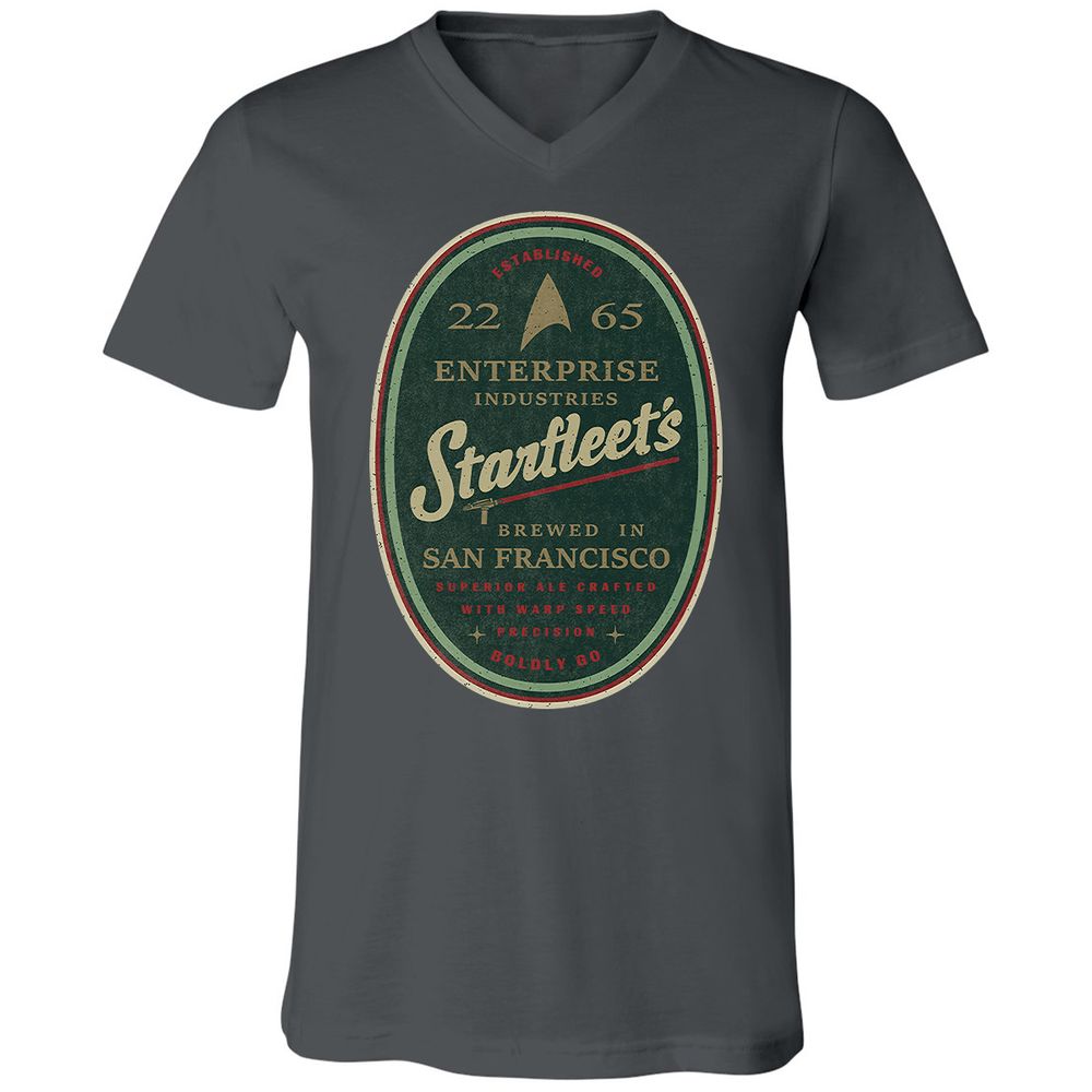 Unisex V-Neck T-Shirt - 6JFL3MHV - Asphalt - 12