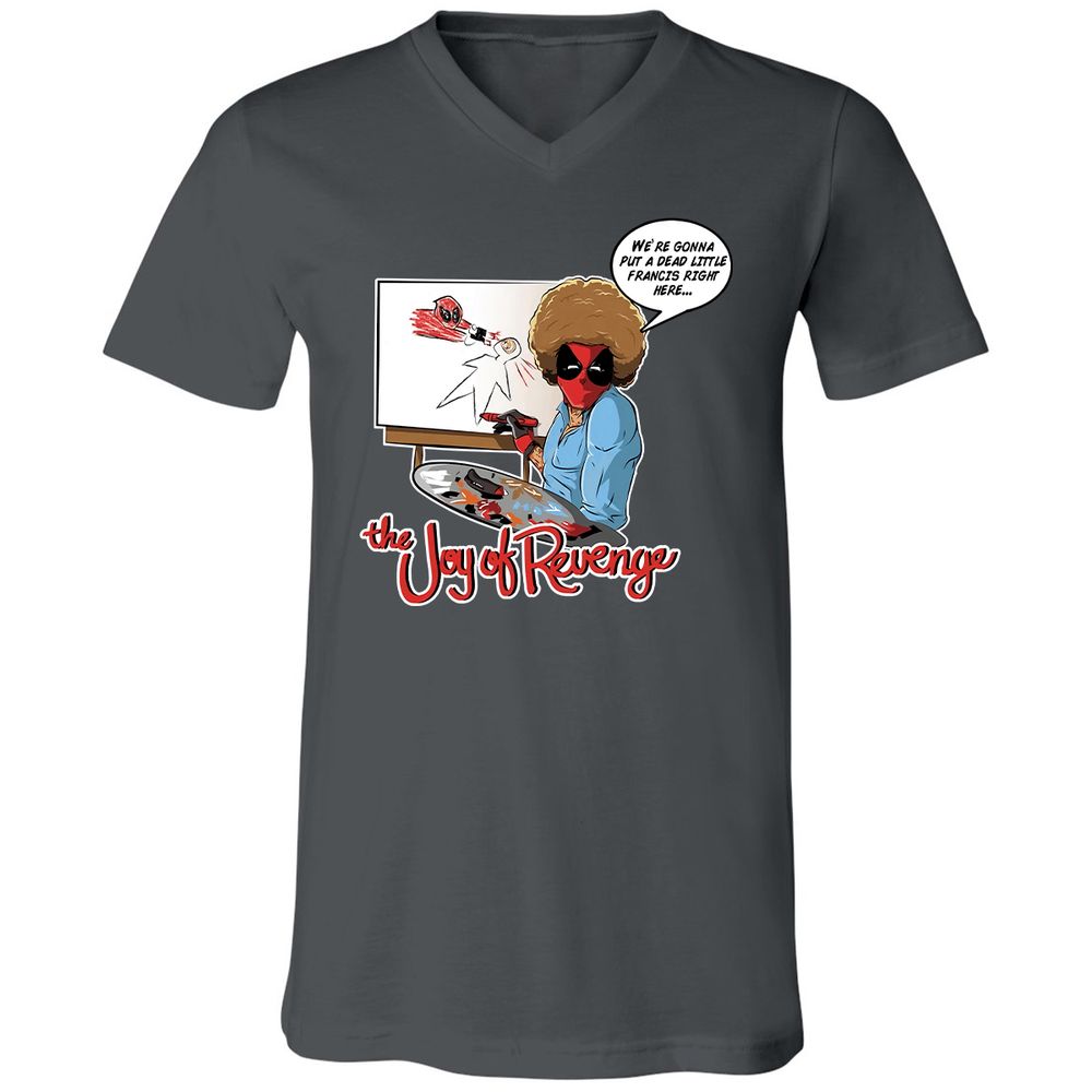 Unisex V-Neck T-Shirt - T59CNKVZ - Asphalt - 12