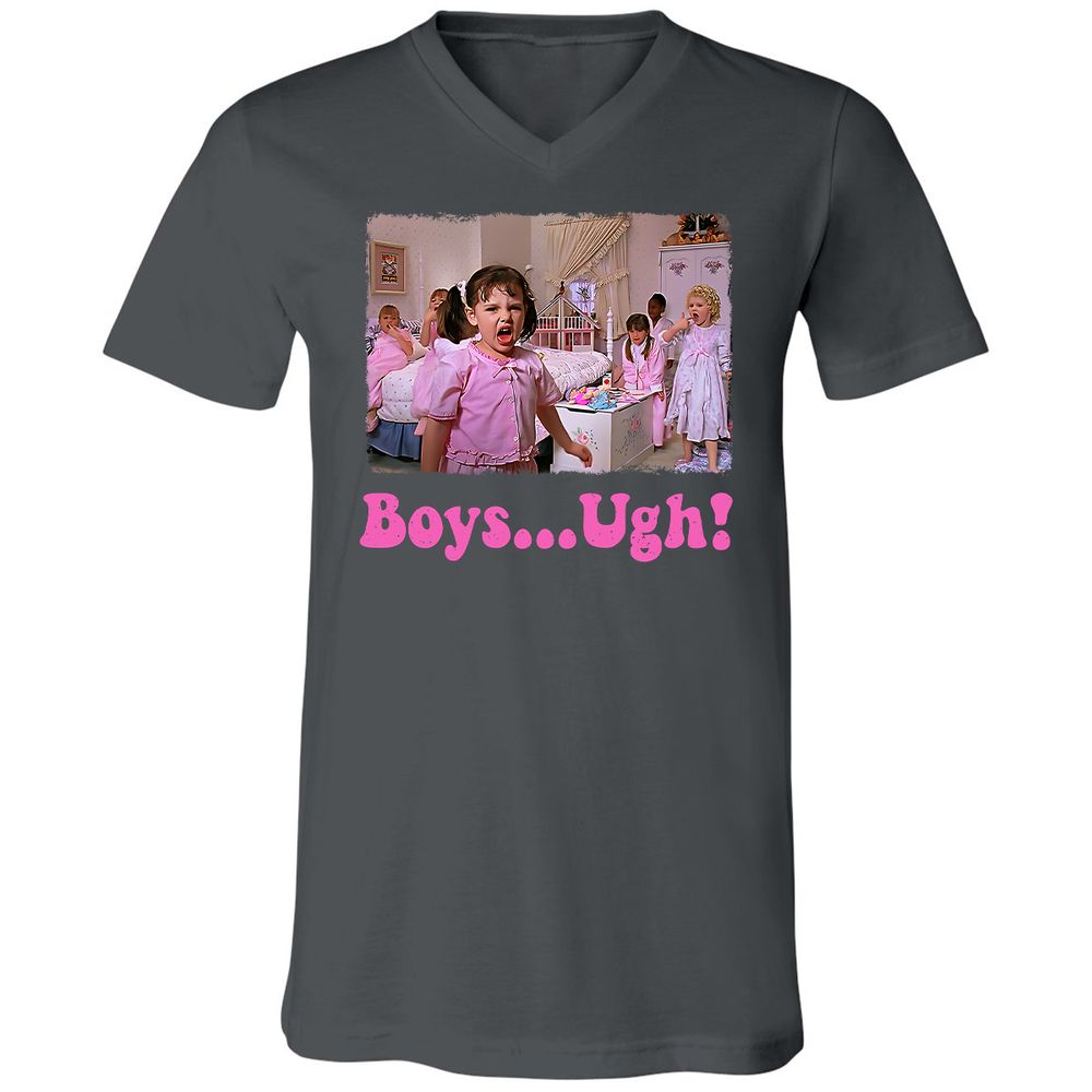 Unisex V-Neck T-Shirt - 7X4W4YJ3 - Asphalt - 12