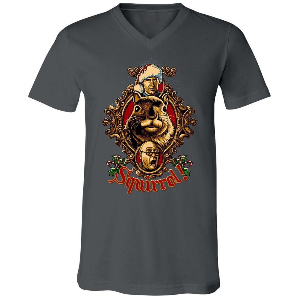 Unisex V-Neck T-Shirt - 2XASG4Y5 - Asphalt - 12