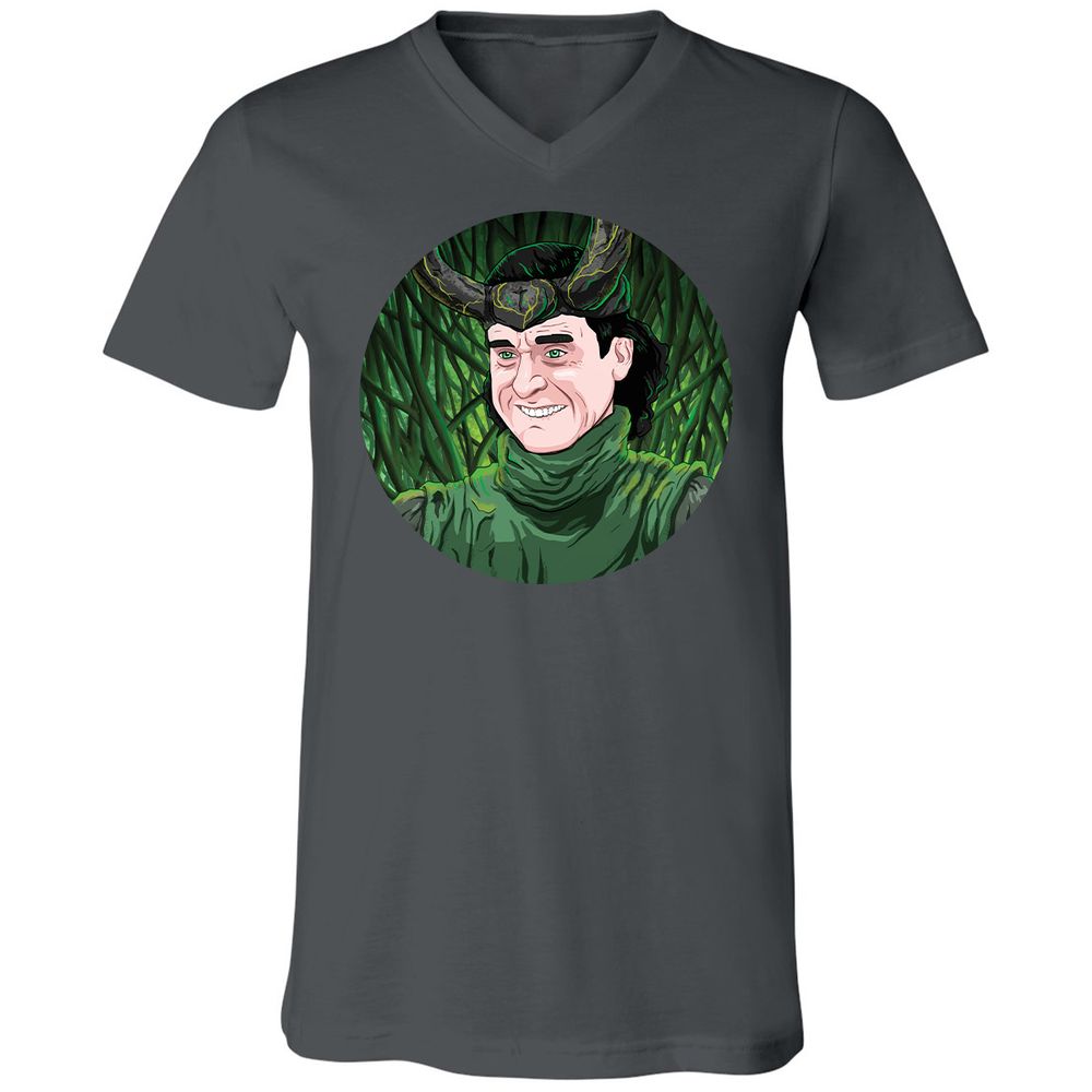 Unisex V-Neck T-Shirt - SSHEWGNP - Asphalt - 12