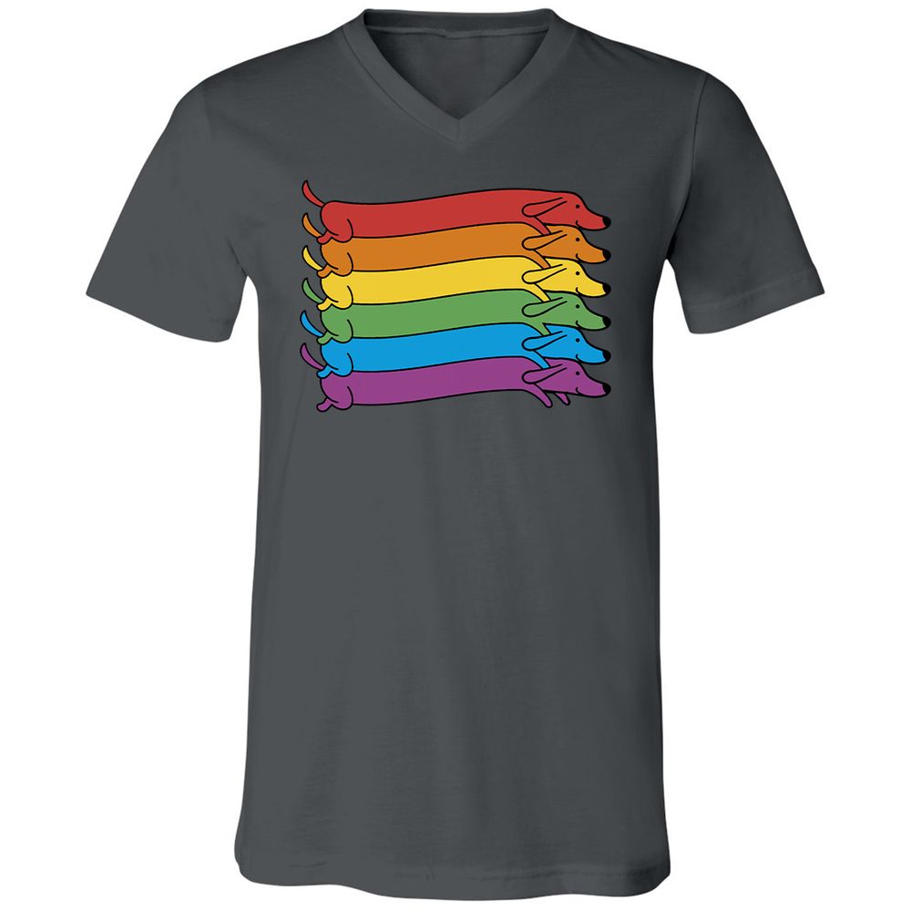 Unisex V-Neck T-Shirt - 81EKBAYZ - Asphalt - 12