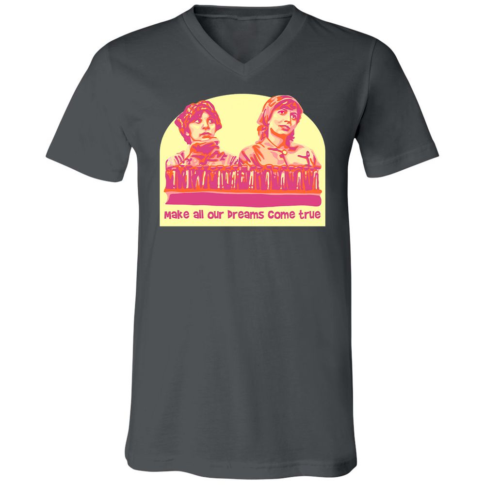 Unisex V-Neck T-Shirt - 3KA91UEZ - Asphalt - 12