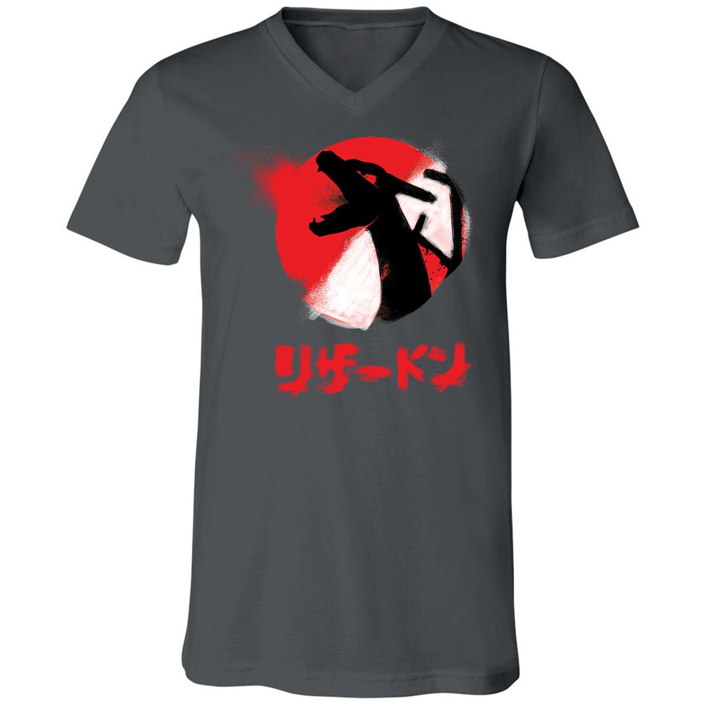 Unisex V-Neck T-Shirt - BWDK7NBD - Asphalt - 12