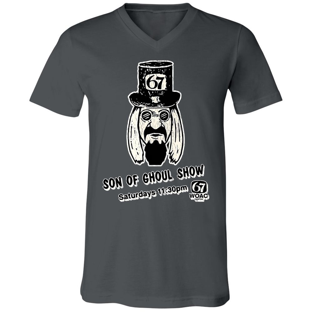Unisex V-Neck T-Shirt - R5B52KSH - Asphalt - 12