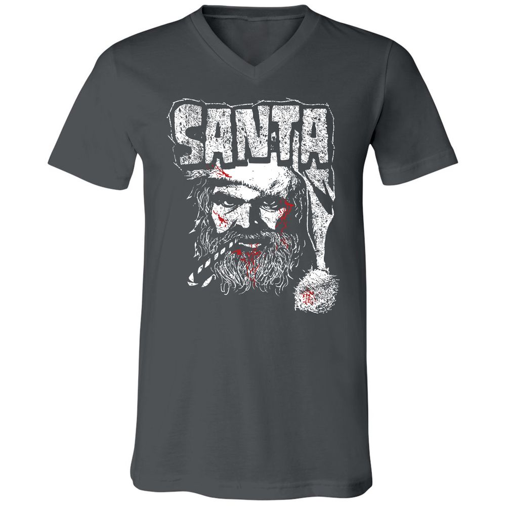 Unisex V-Neck T-Shirt - AT6QF4TE - Asphalt - 12