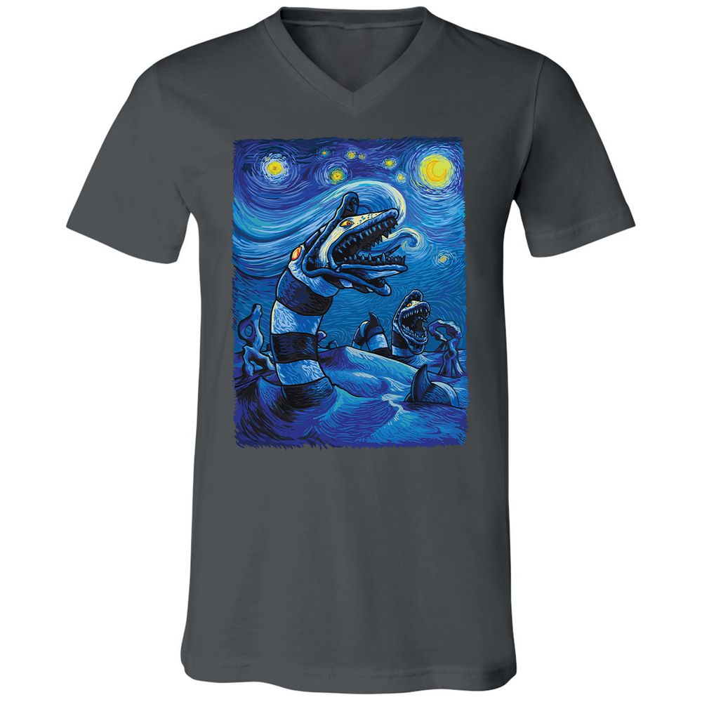 Unisex V-Neck T-Shirt - KTGJBJ3R - Asphalt - 12