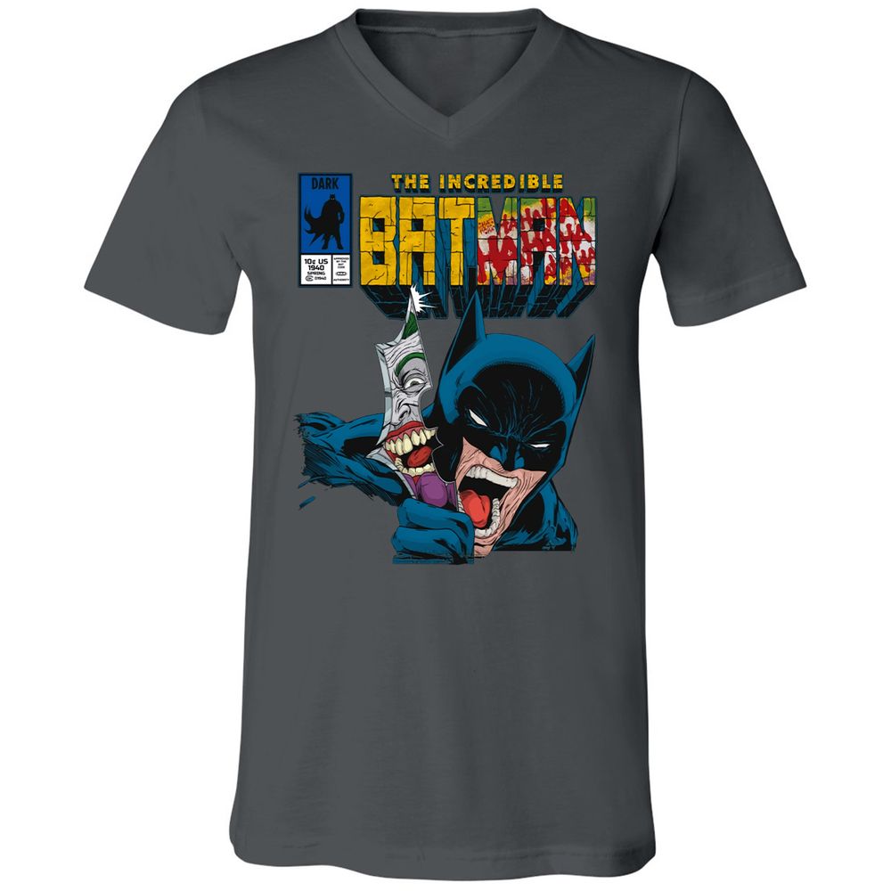 Unisex V-Neck T-Shirt - NMPTYSAM - Asphalt - 12