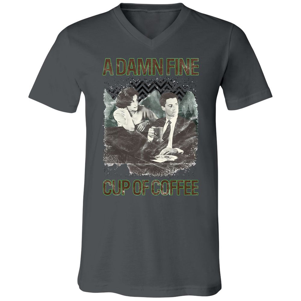 Unisex V-Neck T-Shirt - NFF1TDD7 - Asphalt - 12
