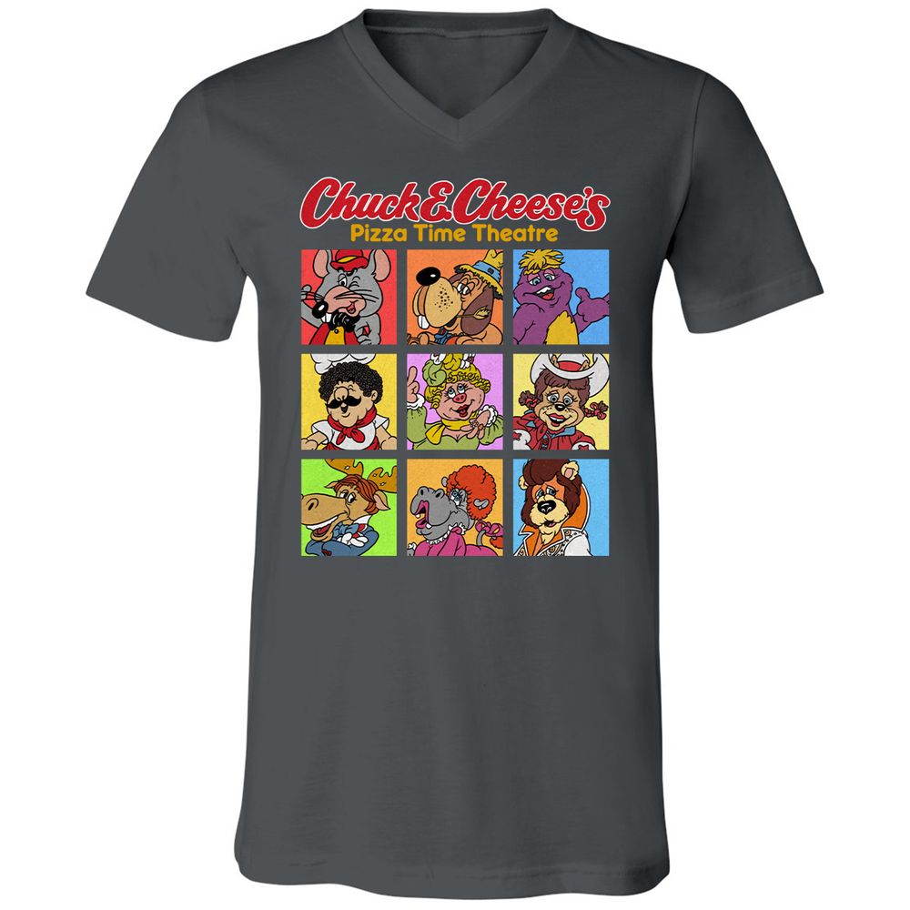 Unisex V-Neck T-Shirt - ARA9Y22D - Asphalt - 12
