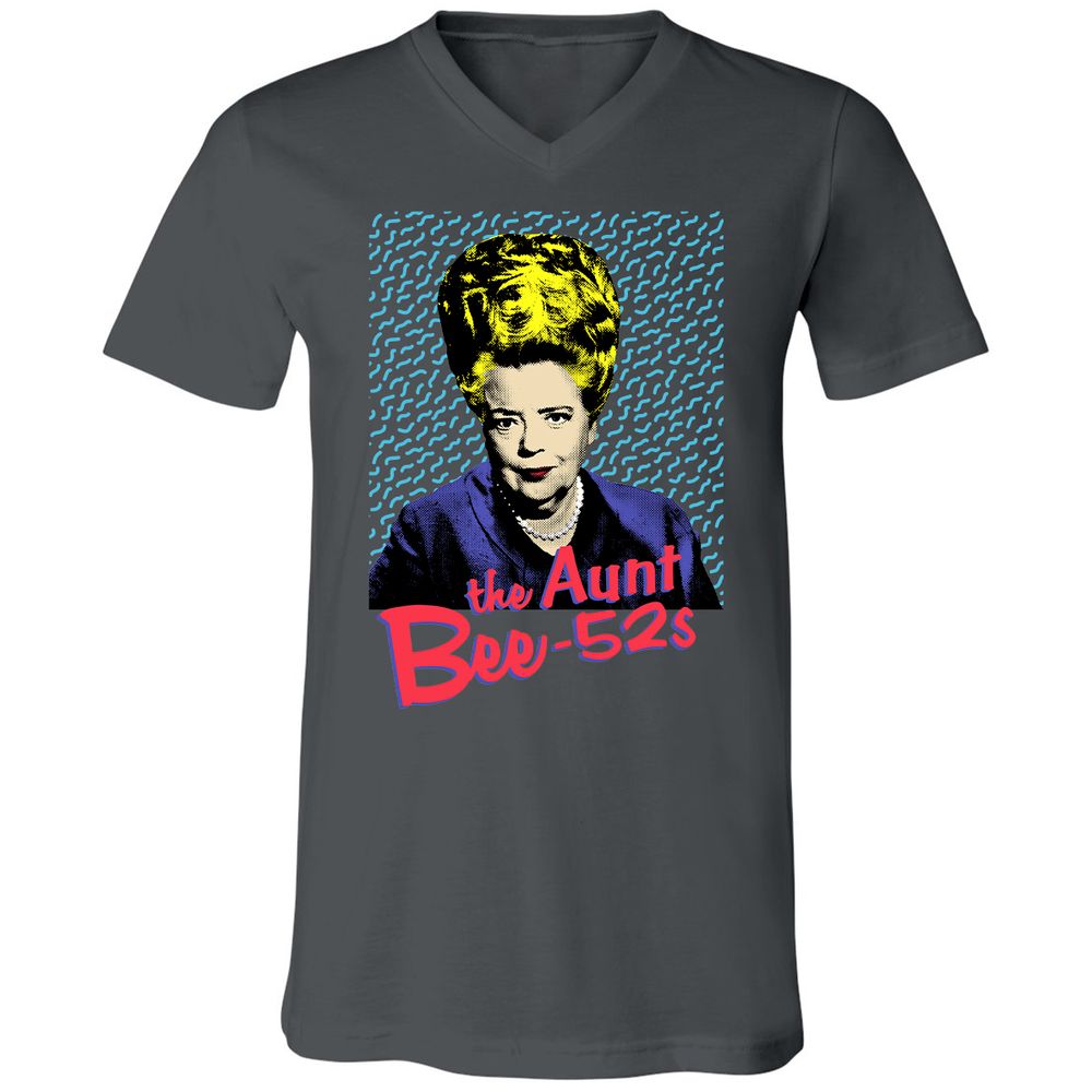 Unisex V-Neck T-Shirt - EGYY3W8Q - Asphalt - 12
