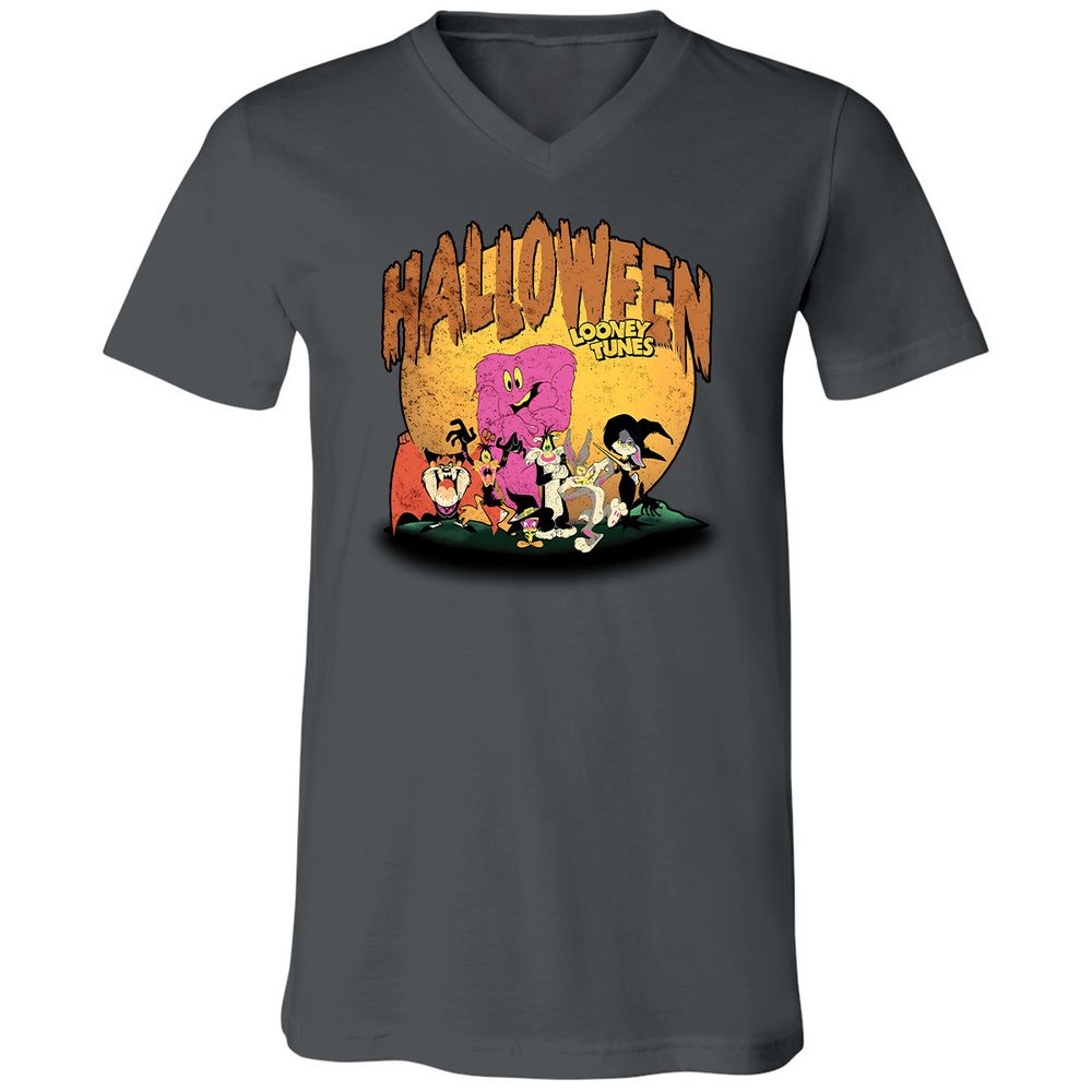 Unisex V-Neck T-Shirt - T5VDDLHK - Asphalt - 12