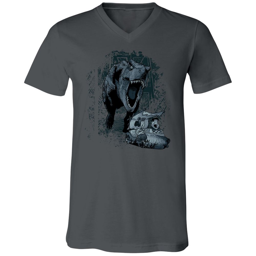Unisex V-Neck T-Shirt - JED8Y4XD - Asphalt - 12