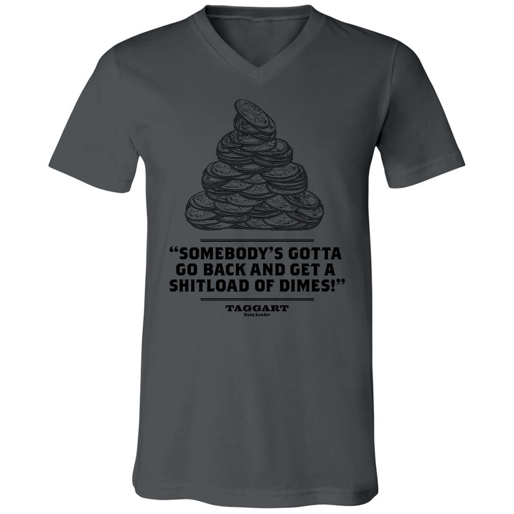 Unisex V-Neck T-Shirt - RCCSF3K4 - Asphalt - 12