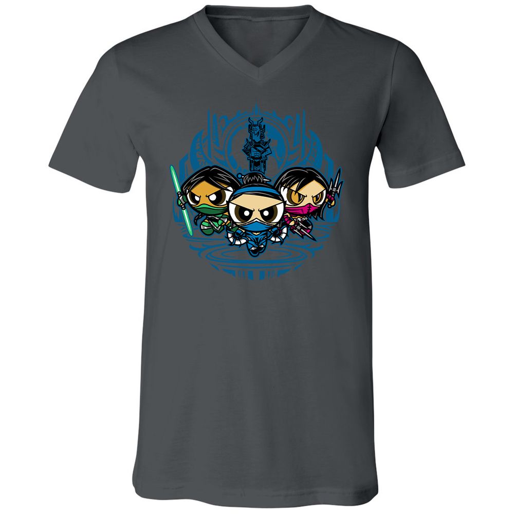 Unisex V-Neck T-Shirt - 1RF4BJFW - Asphalt - 12