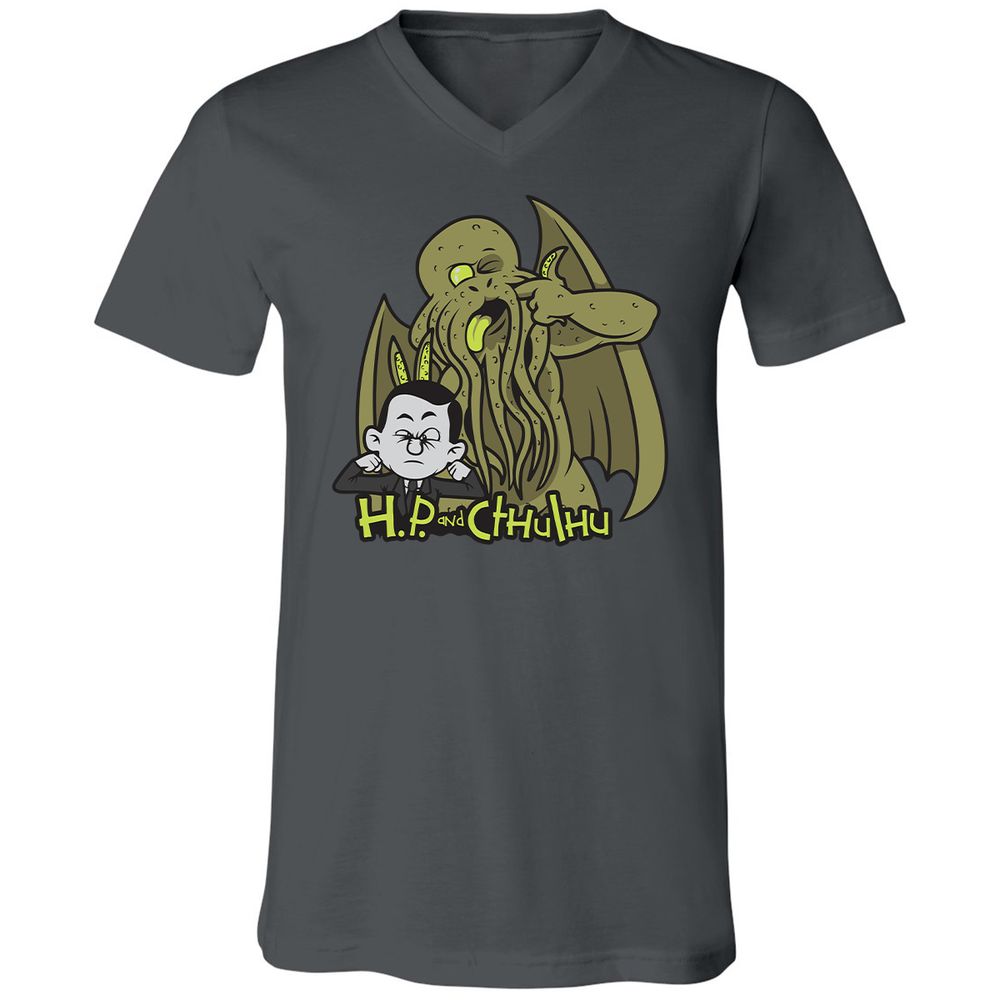 Unisex V-Neck T-Shirt - ES1C7PW3 - Asphalt - 12