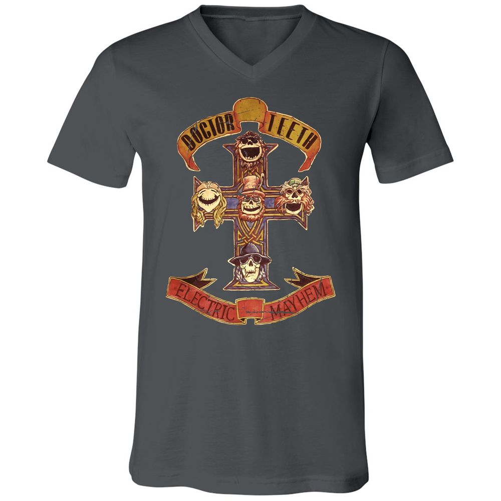 Unisex V-Neck T-Shirt - JWT9K94P - Asphalt - 12