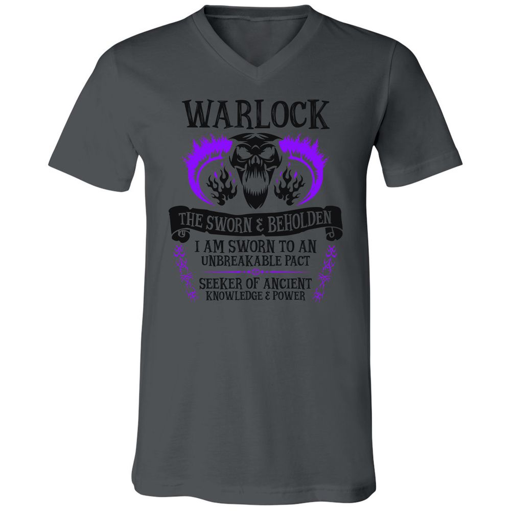 Unisex V-Neck T-Shirt - NPCEW7XV - Asphalt - 12