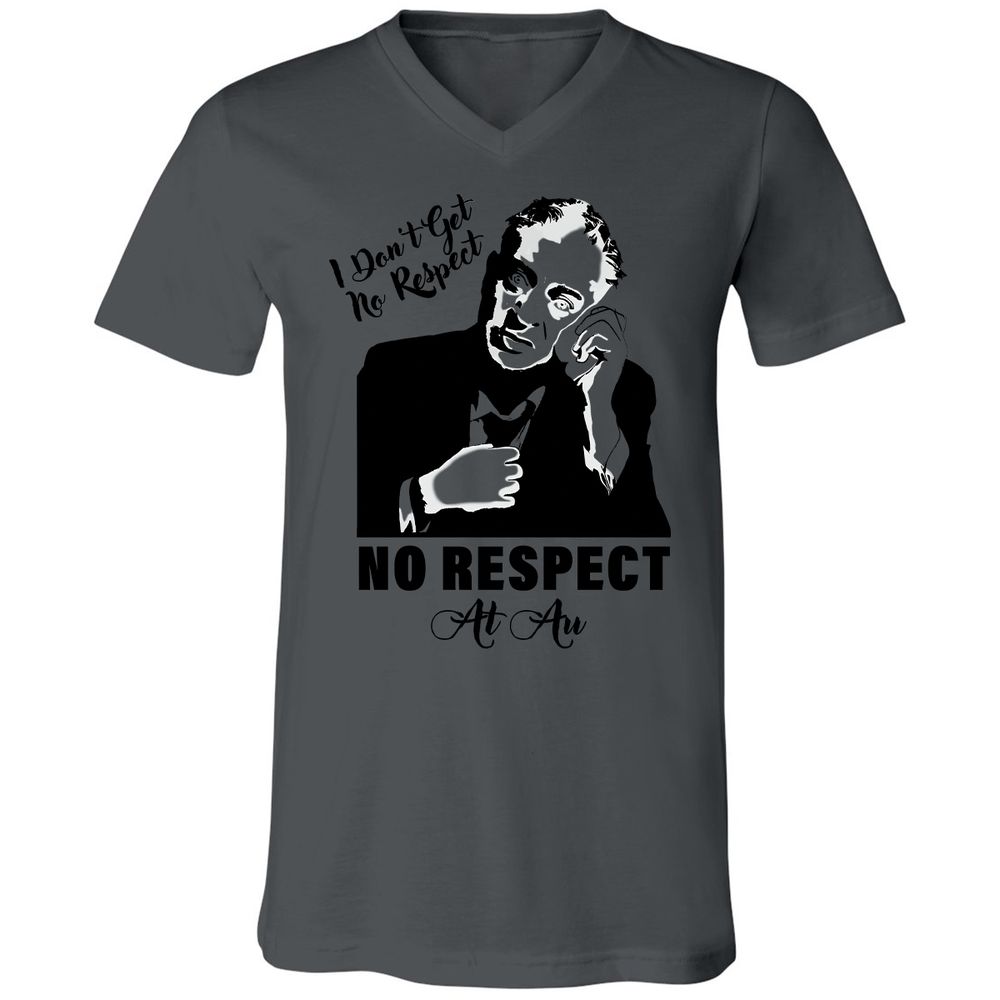 Unisex V-Neck T-Shirt - CRQJ9GZ1 - Asphalt - 12