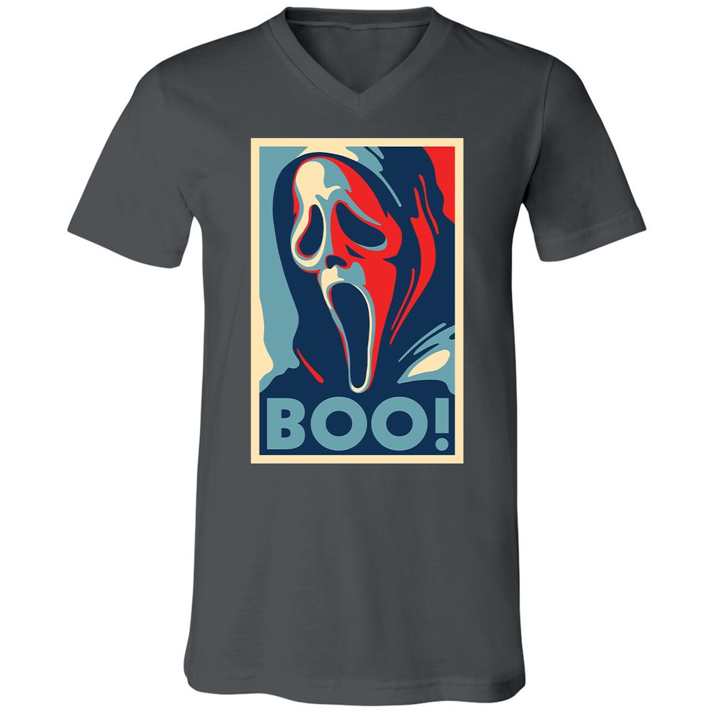 Unisex V-Neck T-Shirt - YQVFYHBH - Asphalt - 12