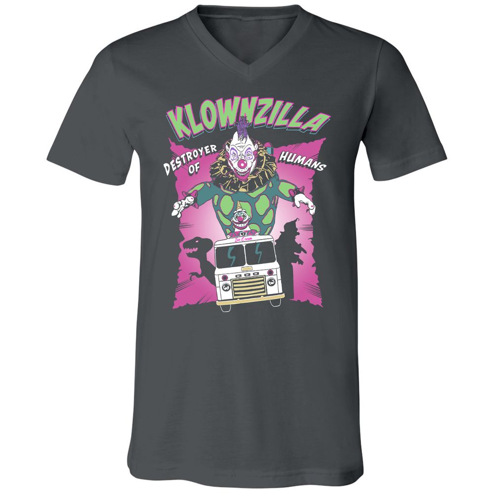 Unisex V-Neck T-Shirt - JAHCMCB4 - Asphalt - 12