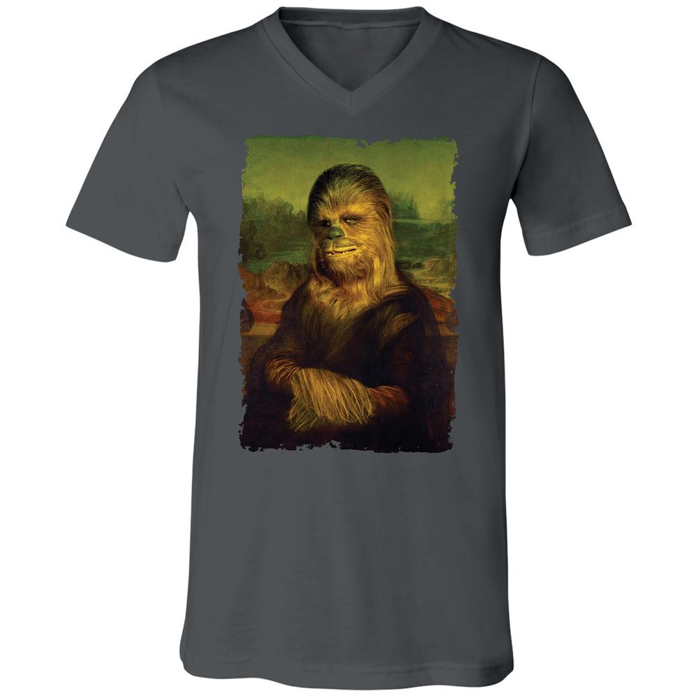 Unisex V-Neck T-Shirt - 49V8AQL4 - Asphalt - 12