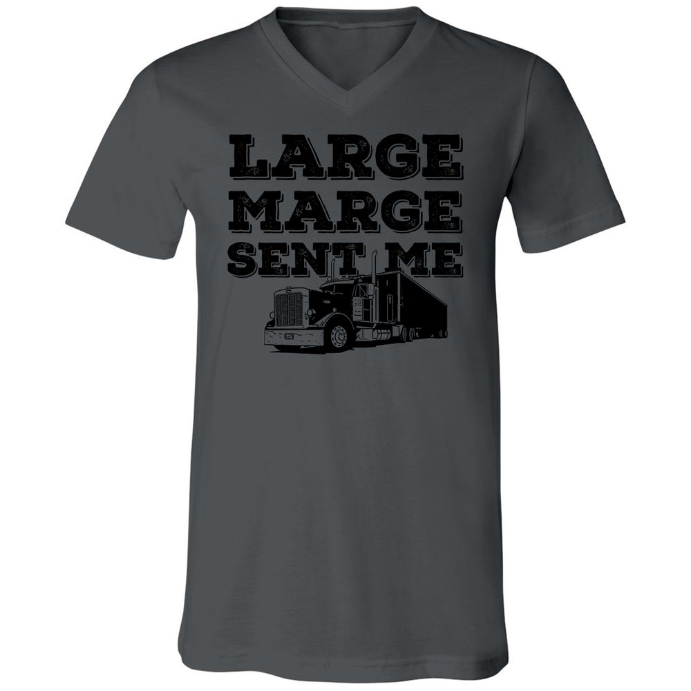 Unisex V-Neck T-Shirt - LQQ4X5Z6 - Asphalt - 12