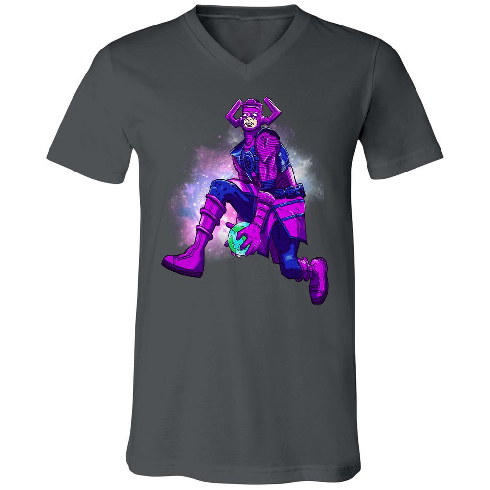 Unisex V-Neck T-Shirt - MH84MPGG - Asphalt - 12