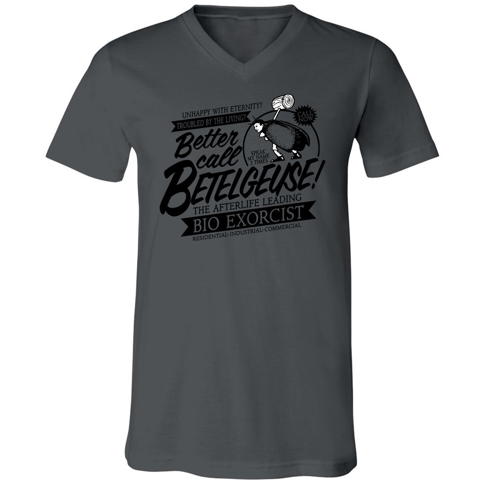 Unisex V-Neck T-Shirt - FLCZR5Z3 - Asphalt - 12