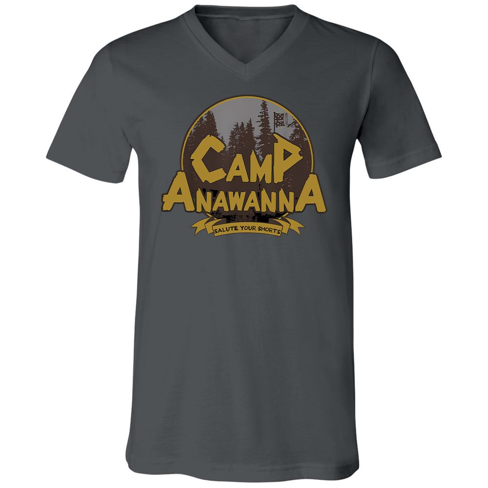 Unisex V-Neck T-Shirt - F4A41ZTT - Asphalt - 12