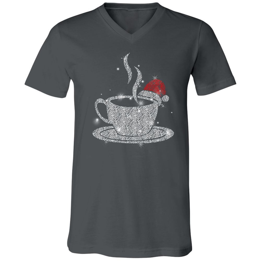 Unisex V-Neck T-Shirt - Y2JF5PGA - Asphalt - 12
