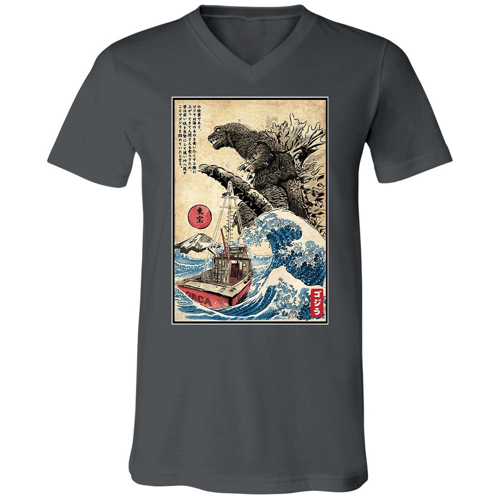 Unisex V-Neck T-Shirt - CB84T88J - Asphalt - 12