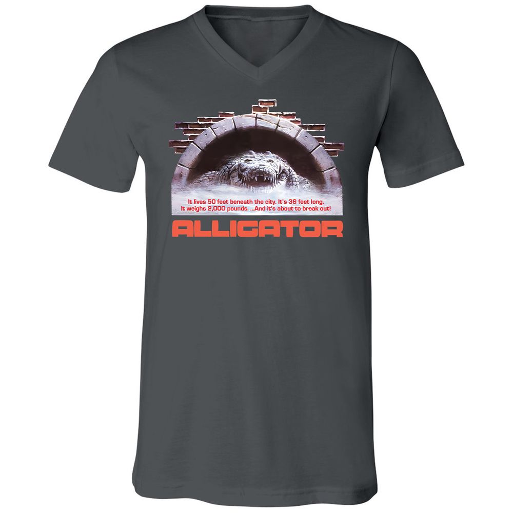 Unisex V-Neck T-Shirt - 2ZSVGE16 - Asphalt - 12