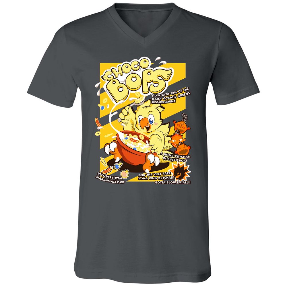 Unisex V-Neck T-Shirt - T949KV4V - Asphalt - 12