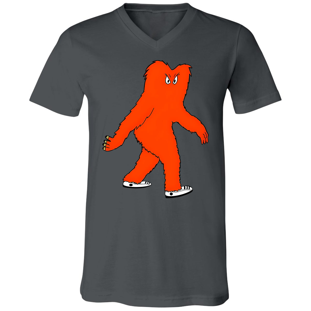 Unisex V-Neck T-Shirt - WXH8PKG7 - Asphalt - 12