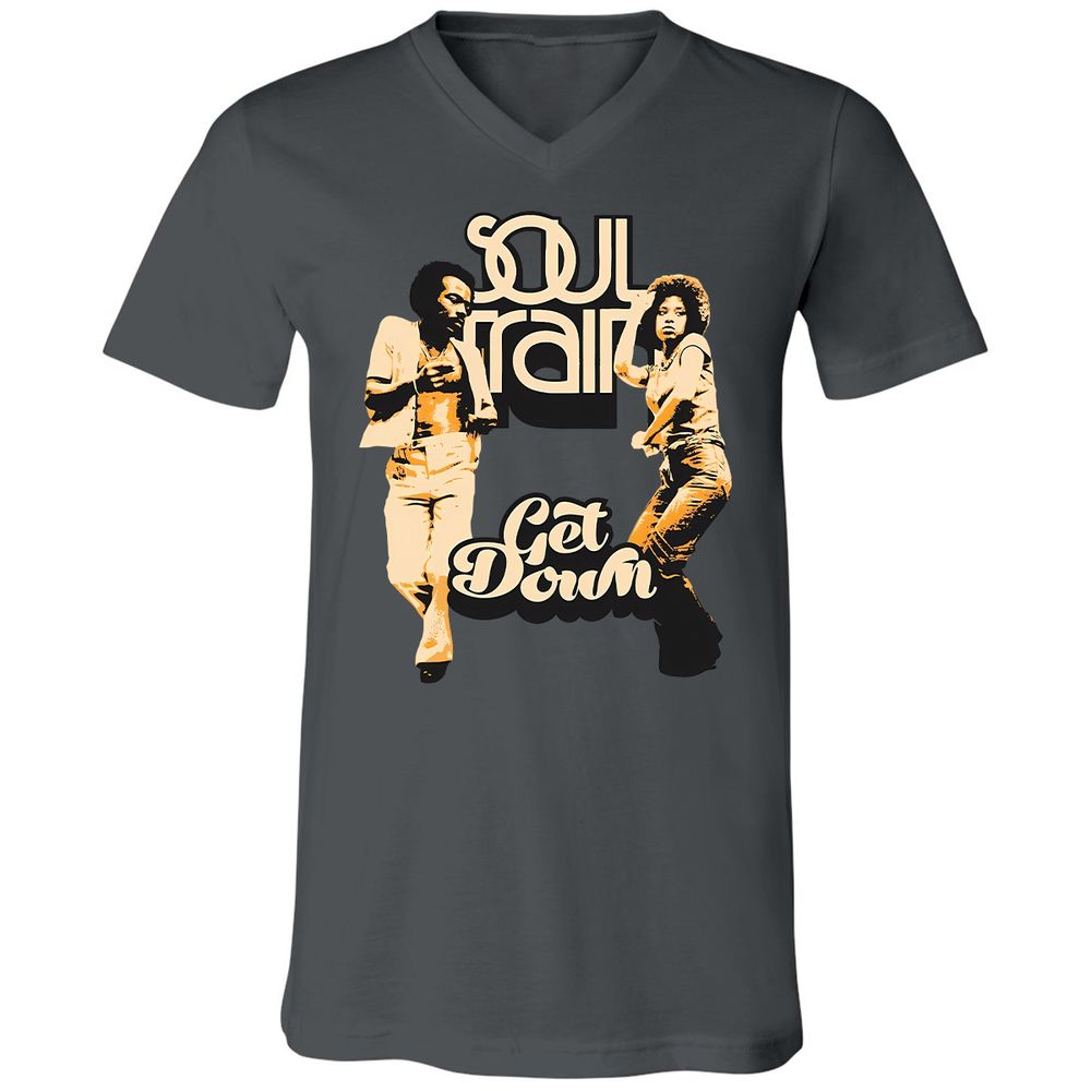 Unisex V-Neck T-Shirt - WBGZV889 - Asphalt - 12