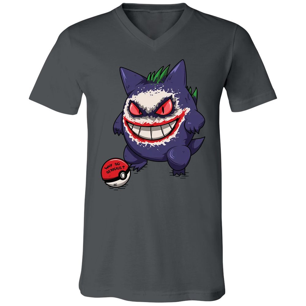 Unisex V-Neck T-Shirt - R7ZX8CL3 - Asphalt - 12