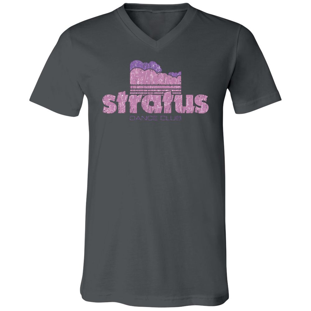 Unisex V-Neck T-Shirt - 8HDRFAG9 - Asphalt - 12