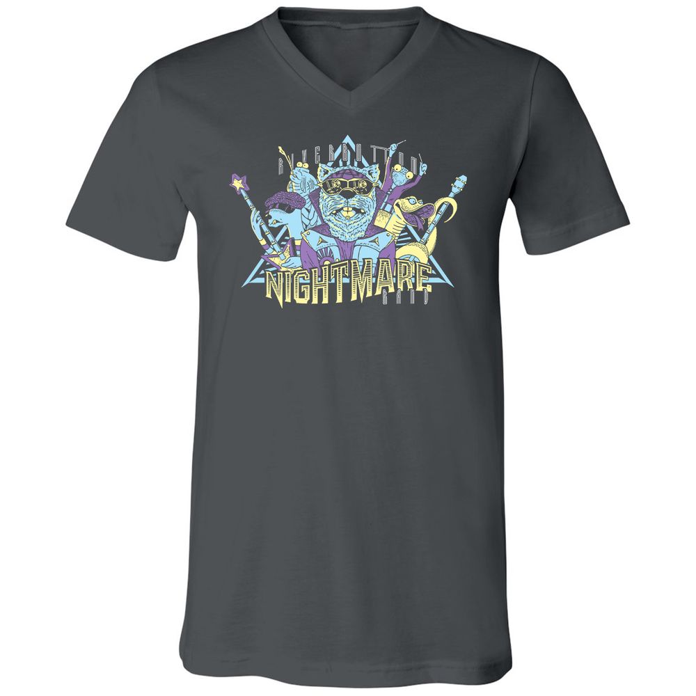 Unisex V-Neck T-Shirt - 3NJR17NU - Asphalt - 12