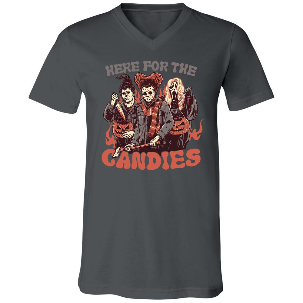 Unisex V-Neck T-Shirt - ARTAU4LW - Asphalt - 12