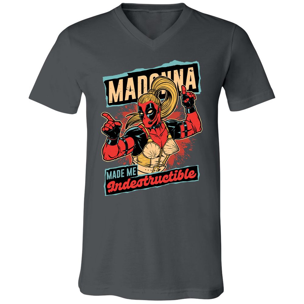 Unisex V-Neck T-Shirt - 56MZ2KV2 - Asphalt - 12