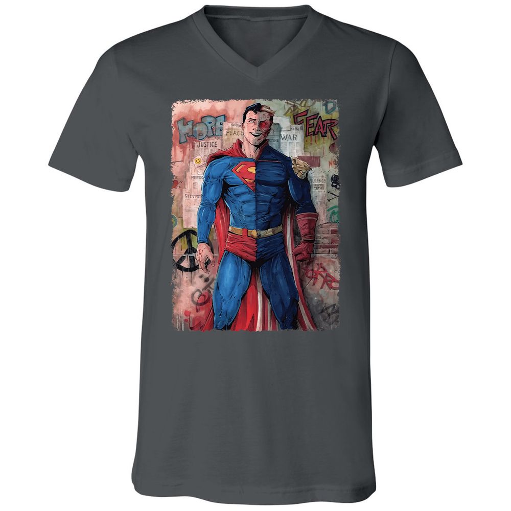 Unisex V-Neck T-Shirt - PNHNVH5B - Asphalt - 12