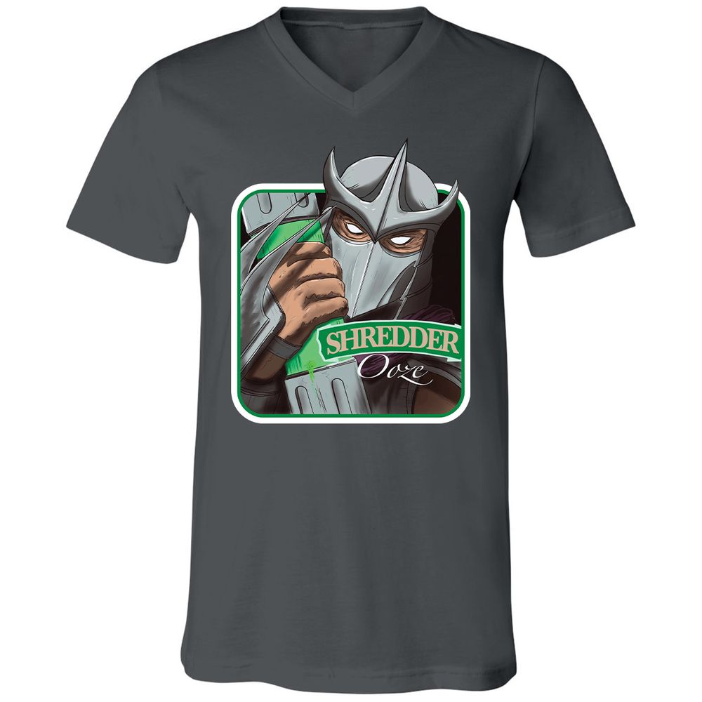 Unisex V-Neck T-Shirt - 45NWF4YQ - Asphalt - 12