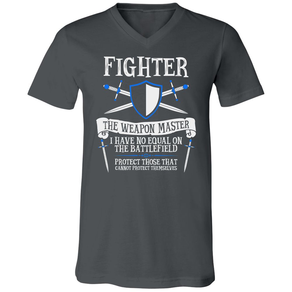 Unisex V-Neck T-Shirt - 9LWYFXZZ - Asphalt - 12