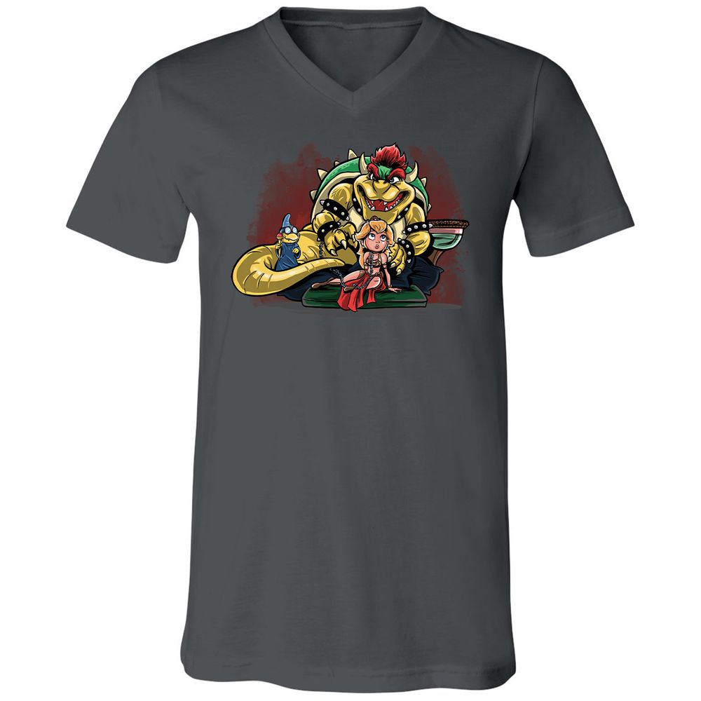 Unisex V-Neck T-Shirt - PANUNVZT - Asphalt - 12